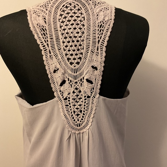 1. Joy Joy Light Grey Sleeveless A-Line Short Dress Size M - Picture 8 of 8